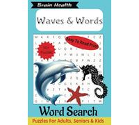 Waves & Words: Word Search Puzzle Book: Word Searches with Easy to Read Print about, Sea Creatures, Ocean Life, Aquatic Adventures and more | 6x9 ... Gift for Vacations, Holidays and Free Time