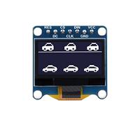 Waveshare 0.96inch OLED Display Module for Raspberry Pi/Arduino/STM32, 128×64 pixels Screen, White Display Color, 4-wire SPI / I2C Communication Interfaces, 3.3V / 5V