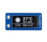 Waveshare 1.3inch OLED Display Module for Raspberry Pi Pico 64×128 Pixels with SPI/I2C Interface Embedded SH1107 Driver Comes with Raspberry Pi Pico C/C++ and MicroPython Demo…
