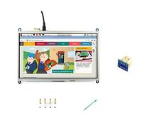 Waveshare 10.1inch HDMI LCD Monitor Raspberry pi Resistive Touch Screen Display 1024 * 600 High Resolution for Raspberry Pi 2B/3B/3B+/4B(the Pi 1 model B or Pi Zero need HDMI cable)