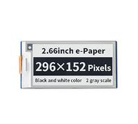 Waveshare 2.66inch E-Paper E-Ink Display Module For Raspberry Pi Pico 296x152 Pixels Partial Refresh Support Black and White with SPI Interface