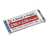 Waveshare 2.9inch E-Paper Module, 296x128 Pixels, Supports Red/Black/White 3Colors, Compatible with Raspberry Pi/Jetson Nano/Nucleo Main Control Boards