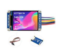 Waveshare 2inch Mini LCD Screen - Compatible with Raspberry Pi/Arduino/STM32, 240x320 Resolution IPS LCD Display, 262K RGB Color, Embedded ST7789VW Driver, SPI Interface
