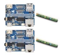 Waveshare 2PCS Nano Base Board (B), Compatible with Raspberry Pi Compute Module 5, Same Size As The CM5, Base Board for Compute Module 5 Lite/eMMC