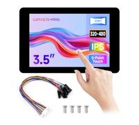 Waveshare 3.5inch Capacitive Touch Display (F) For Raspberry Pi, IPS Panel, 320x480 Resolution, 5-Point Touch, Immersion Gold Process, Toughened Glass Panel