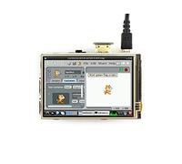 Waveshare 3.5inch HDMI LCD, Resistive Touch Screen IPS, Compatible with Raspberry Pi 4B/3B+/3B Series Boards, Supports PC