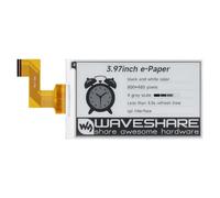 Waveshare 3.97inch E-Paper Display(Raw Display, without Driver Board), 800x480 Pixels E-Ink Display, Black/White, 4 Grey Scales, SPI Interface, Standard Raspberry Pi 40PIN GPIO Header