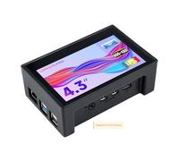 Waveshare 4.3inch Capacitive Touch Display for Raspberry Pi with Protection Case 800x480 Resolution IPS Wide Angle MIPI DSI Interface,Compatible with Raspberry Pi 4 ONLY