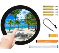 Waveshare 4inch DSI Round Touch Display 720 × 720 Resolution, 10-Point Capacitive Touch IPS Display Screen Compatible with Raspberry Pi 5/Pi 4B/3B+/3A+, Compute Module 4/Compute Module 3+/CM3