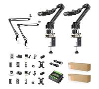 Waveshare 5 + 1 DOF High-Torque Serial Bus Servo Dual Robotic Arm AI Kit, Supports Hugging Face LeRobot AI, ESP32, 2-DOF Wrist Joint, Flexible Expansion, Wireless Control, 5X All-Metal ST3235 Servos