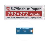 Waveshare 5.79inch E-Paper Module (B)(With PCB), 792x272 Pixels, Red/Black/White, SPI Communication, Ideal for Price Tags, Shelf Labels, Industrial Instruments...