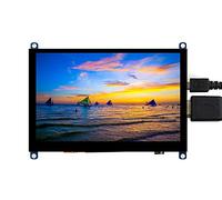Waveshare 5 inch HDMI LCD Display for Raspberry Pi 800x480 Touchscreen Monitor TFT Capacitive Screen Support Raspberry Pi 4B/ 3B B/ 2B/ B Zero W Compatible with Windows 10/8.1/8 / 7