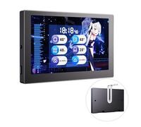 Waveshare 5inch USB Monitor, PC Case Secondary Screen/Desktop RGB Ambient Screen, IPS Panel, 800×480 Resolution, with Music Spectrum Analysis Function, Type-C, CNC Metal Case