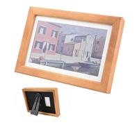 Waveshare 7.3inch ACeP 7-Color E-Paper with Solid Wood Photo Frame, Ultra-Long Standby, 800 × 480 Resolution, batt Included