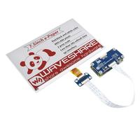 Waveshare 7.5 Inch E-Paper Display Hat(B) Module 800×480 Resolution 3.3v E-Ink Electronic Screen with Embedded Controller SPI Interface Red Black White Three-Color for Raspberry Pi 2B 3B Jetson Nano