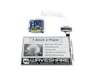 Waveshare 7.8inch E-Ink Display HAT for Raspberry Pi 1872x1404 Resolution E-Paper IT8951 Controller USB/SPI/I80 Interface Supports Partial Refresh for Ebook Reader