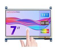 Waveshare 7inch Capacitive Touch Display (B) 800×480 Resolution HDMI Connectivity Low Power Consumption for Raspberry Pi/PC