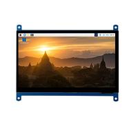 Waveshare 7inch HDMI Display Capacitive Touch LCD 1024x600 Resolution IPS Screen Latest Version Supports All Versions of Raspberry Pi Windows Monitor