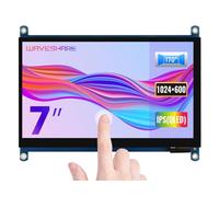 Waveshare 7inch QLED Quantum Dot Display Capacitive Touch Screen 1024x600 G+G Toughened Glass Panel Support Raspberry Pi/Jetson Nano/PC/Game Console