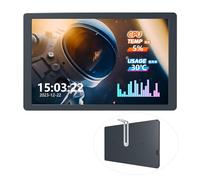 Waveshare 8-Inch USB Monitor, 1280x800 Resolution, Black, Music Spectrum Analysis Function, CNC Metal Case, Desktop Secondary Screen, One-Cable Connection