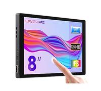 Waveshare 8inch Capacitive Touch Display, Wide Color Gamut,1280×800,Optical Bonding Toughened Glass Panel, HDMI/Type-C Display Interface,With audio,Computer Dual Screen for Collaborative Processing