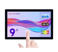 Waveshare 9inch Control Panel,Compatible with Raspberry Pi/Jetson Nano,QLED Quantum Dot Display, 1280×720, Toughened Glass Panel, HDMI Interface, Wide Color Gamut,Up to 10-Point Touch