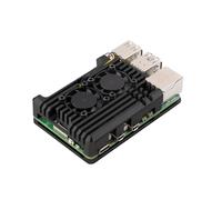 Waveshare Aluminium Alloy Case for Raspberry Pi 5, Comes with Dual Cooling Fans, Faster Heat Dissipation, More Durable