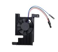 Waveshare Aluminum Alloy Cooling Fan Compatible with Raspberry Pi 4 Model B 1GB/2GB/4GB/8GB Dedicated All-In-One PWM Speed Adjustment with FAN Adapter V2