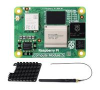 Waveshare CM5 Pi Compute Module 5，Comes with an Official Raspberry Pi CM5102064(with Wireless, 2GB RAM, 64GB eMMC Flash), an Antenna Kit and a HEATSINK