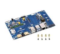 Waveshare Compute Module 5 IO Board, Compatible with All Variants of Raspberry Pi CM5, with PoE Feature, Single Board Only