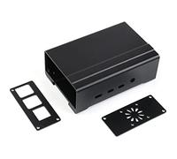 Waveshare DIN Rail Aluminum Case for Raspberry Pi 4 with Cooling Fan and Heatsinks