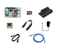 Waveshare Dual Camera Kit, Compatible with Raspberry Pi 5, Bundle with Raspberry Pi 5 4GB, 2pcs PI5-IMX219-77 Camera,TF Card 64GB,Cables,Power Supply and so on (8 Items)