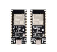 Waveshare ESP32-C6 Microcontroller(2PCS), WiFi 6 Development Board, 160MHz Single-Core Processor, ESP32-C6-WROOM-1-N8 Module, Supports USB and UART Development