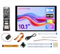Waveshare ESP32-P4-WIFI6-KIT-B(with RPi Camera & 10.1inch DSI Touchscreen), High-Performance Development Board, Based On ESP32-P4 And ESP32-C6, Supports Wi-Fi 6 And BT 5 / BLE