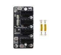 Waveshare Extended 4-Ch PCIe Gen 2 ×1 Expander Stable Performance Driver-Free Plug & Play Working With CM4 IO Board and IoT Industrial Control Base