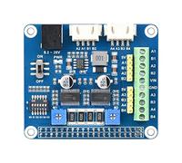 Waveshare HRB8825 Stepper Motor HAT Compatible with Raspberry Pi Drives Two Stepper Motors Up To 1/32 Microstepping For 3D Printer Sculpturing Machine and Mechanical Arm