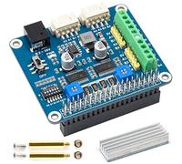 waveshare HRB8825 Stepper Motor HAT for Raspberry Pi and Jetson Nano, Drives Two Stepper Motors, Up to 1/32 Microstepping User for 3D Printer Sculpturing Machine Mechanical Arm