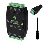 Waveshare Industrial 8-Ch PWM Input Module, Modbus RTU Protocol, Isolated RS485 Interface, Supports Frequency And Duty Cycle Acquisition, With Various Isolation And Protection Circuits