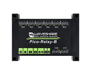 Waveshare Industrial 8-Channel Relay Module for Raspberry Pi Pico Power Supply Isolation Photocoupler Isolation