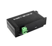 Waveshare Industrial Grade 5P Gigabit Ethernet Switch, IEEE 802.3x-Compliant Full-Duplex 10/100/1000M Connection, DIN Rail Mount
