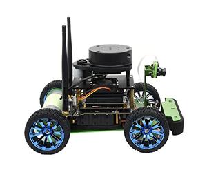 Waveshare JetRacer Professional Version ROS AI Kit, Dual Controllers AI Robot, Lidar Mapping, Vision Processing, Includes Waveshare Jetson Nano Dev Kit 4GB (NOT Support Nano 2GB)