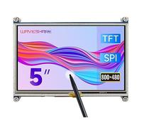 Waveshare LCD Display Module 5inch 800 * 480 TFT Resistive Touch Screen Panel HDMI Interface for Any Version of Rapsberry pi(Pi 2) A/A+/B/B+/2 B/3B