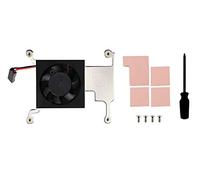 Waveshare Low-Profile CPU Cooling Fan with Aluminum Alloy Bracket for Raspberry Pi 4B/3B+/3B,Low Noise, Better Cooling