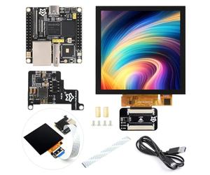 Waveshare Luck-fox Pico Ultra RV1106 Linux Micro Development Board, Integrates ARM Cortex-A7/RISC-V MCU/NPU/ISP Processors, Without Wireless, Includes PoE Module and 720X720 4inch Touch Display