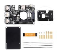 Waveshare PCIe To M.2 4G/5G And USB 3.2 HAT, Cellular Modem for Raspberry Pi 5, Compatible With SIMCom/Quectel 4G/5G Modules, M.2 4G LTE module, High-Speed Networking, with 5G-4IN1-PCB Antenna