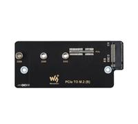 Waveshare PCIe TO M.2 Adapter (B), Supports NVMe Protocol M.2 Solid State Drive, High-Speed Reading/Writing, for Raspberry Pi CM4, Extending M.2 Interface For Compute Module 4 Series IO Boards