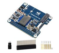 Waveshare PCIe to M.2 Adapter with PoE Function (C), Compatible with Raspberry Pi 5, Supports NVMe Protocol M.2 Solid State Drive, High-Speed Reading/Writing