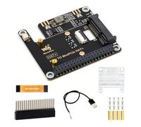 Waveshare PCIe to MiniPCIe Adapter, Compatible with Raspberry Pi 5, Support MiniPCIe Wireless NIC, USB BT Connection, Driver-Free, Plug and Play, High-Speed Network Connection