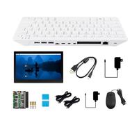 Waveshare Pi 500 13.3inch Touch Display Kit a Pi Designed Into a Keyboard 4-core Arm Processor Support WiFi/BT Dual-4K Output, with Raspberry Pi 500 Basic Kit, 13.3inch HDMI LCD (H) with Case V2, etc