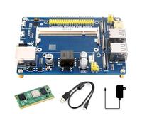 Waveshare Pi CM4S Kit(8GB RAM & 32GB eMMC Flash), Comes with Compute Module PoE Board, Powerful Performance, High-Speed, compatible with Other CM3 Expansion Boards like Compute Module PoE 4G Board...
